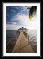 Seychelles, Anse Bois de Rose, Coco de Mer Hotel pier Fine Art Print