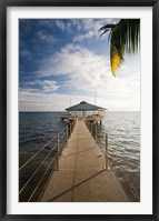 Seychelles, Anse Bois de Rose, Coco de Mer Hotel pier Fine Art Print