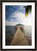 Seychelles, Anse Bois de Rose, Coco de Mer Hotel pier Fine Art Print