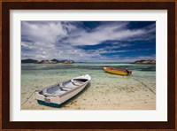 Seychelles, La Digue Island, Fishing boats Fine Art Print