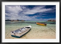 Seychelles, La Digue Island, Fishing boats Fine Art Print