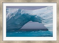 South Georgia Island, Iris Bay. Ice bridge, arch Fine Art Print