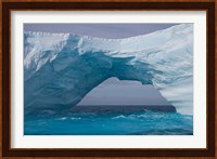 South Georgia Island, Iris Bay. Ice bridge, arch Fine Art Print