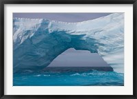 South Georgia Island, Iris Bay. Ice bridge, arch Fine Art Print