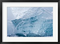 South Georgia Island, Wirik Bay, Glacier ice Fine Art Print