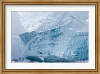 South Georgia Island, Wirik Bay, Glacier ice Fine Art Print