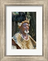 South Africa, KwaZulu Natal, Zulu tribe chief Fine Art Print
