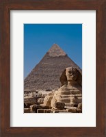 Sphinx and Pyramid, Giza, Egypt Fine Art Print