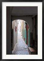 Street in the Kasbah, Tangier, Morocco Framed Print