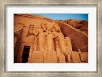 Statues, The Greater Temple, Abu Simbel, Egypt Fine Art Print