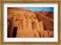 Statues, The Greater Temple, Abu Simbel, Egypt Fine Art Print