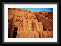 Statues, The Greater Temple, Abu Simbel, Egypt Fine Art Print