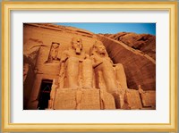 Statues, The Greater Temple, Abu Simbel, Egypt Fine Art Print