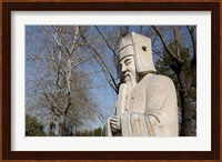 Statue, Changling Sacred Was, Beijing, China Fine Art Print