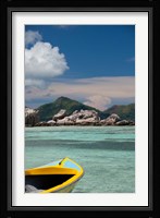 Town of La Passe Harbor, Island of La Digue, Seychelles Fine Art Print