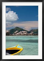Town of La Passe Harbor, Island of La Digue, Seychelles Fine Art Print