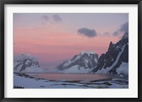 Sunset Light on Lemaire Channel, Antarctic Peninsula Fine Art Print
