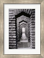 Stone arches and walls, Voortrekker Monument Pretoria, South Africa Fine Art Print