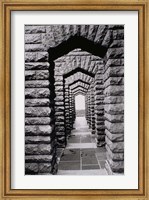 Stone arches and walls, Voortrekker Monument Pretoria, South Africa Fine Art Print
