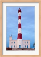 Taguermes Lighthouse at dawn, Sidi Mahres Beach, Jerba Island, Tunisia Fine Art Print