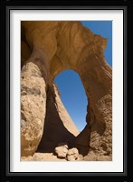 Tin Ghalega Rock Formation, Red Rhino Arch, Fezzan, Libya Fine Art Print