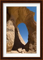 Tin Ghalega Rock Formation, Red Rhino Arch, Fezzan, Libya Fine Art Print