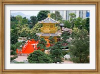 The Gold Pavilion of Absolute Perfection, Hong Kong, China Fine Art Print