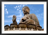Tian Tan Buddha Statue, Ngong Ping, Lantau Island, Hong Kong, China Fine Art Print