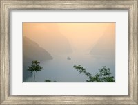 Sunset View of Xiling Gorge, Three Gorges, Yangtze River, China Fine Art Print