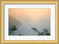 Sunset View of Xiling Gorge, Three Gorges, Yangtze River, China Fine Art Print