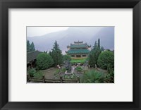 Temple of Quyuan, Three Gorges, Yangtze River, China Fine Art Print