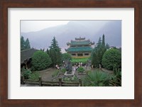 Temple of Quyuan, Three Gorges, Yangtze River, China Fine Art Print