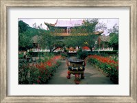 Temple Beauty of Bamboo Village, Kunming, China Fine Art Print