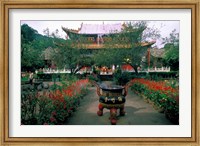 Temple Beauty of Bamboo Village, Kunming, China Fine Art Print