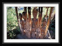 Statue Honoring Fallen Heroes, Konso Waka, Omo River Region, Ethiopia Fine Art Print