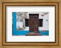 Traditional carved door in Quirmbas National Park, Ibo Island, Morocco Fine Art Print