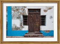 Traditional carved door in Quirmbas National Park, Ibo Island, Morocco Fine Art Print