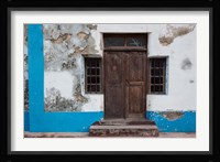 Traditional carved door in Quirmbas National Park, Ibo Island, Morocco Fine Art Print