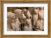 Terra Cotta Warriors and Horses at Emperor Qin Shihuangdi's Tomb, China Fine Art Print