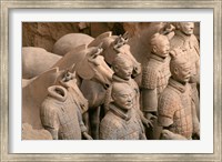 Terra Cotta Warriors and Horses at Emperor Qin Shihuangdi's Tomb, China Fine Art Print