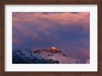 Sunset on Mt. Everest, Tibet, China Fine Art Print