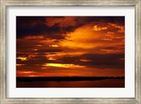 Sunset over Chobe River, Chobe Safari Lodge, Kasane, Botswana, Africa Fine Art Print