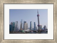 View from The Bund of the modern Pudong area, Shanghai, China Fine Art Print