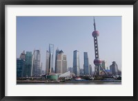 View from The Bund of the modern Pudong area, Shanghai, China Fine Art Print