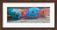 Umbrellas For Sale on the Streets, Shandong Province, Jinan, China Fine Art Print