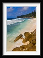 Tropical Beach, La Digue Island, Seychelles, Africa Fine Art Print