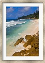 Tropical Beach, La Digue Island, Seychelles, Africa Fine Art Print