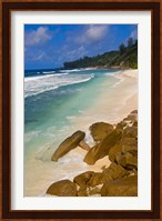 Tropical Beach, La Digue Island, Seychelles, Africa Fine Art Print