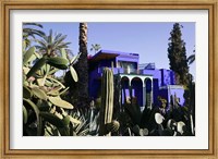 Villa Exterior, Jardin Majorelle and Museum of Islamic Art, Marrakech, Morocco Fine Art Print
