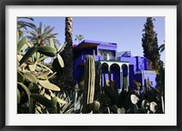 Villa Exterior, Jardin Majorelle and Museum of Islamic Art, Marrakech, Morocco Fine Art Print